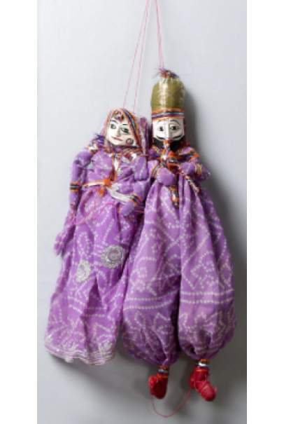 Purple Pupet Wall Hangings  Set of 2